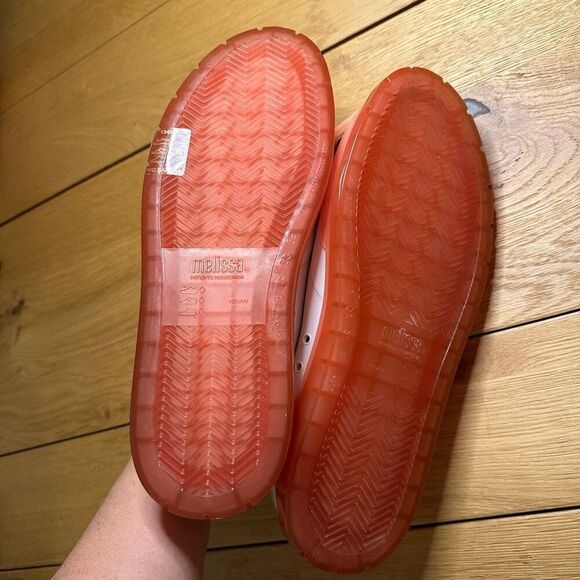 NWOT Melissa sneaker white jelly 42 (11) fits like size 12 - Picture 4 of 8